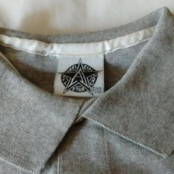 Vintage 90's Stock All Star Cafe New York Embroidered Logo Golf Style XL Polo - Picture 3 of 10